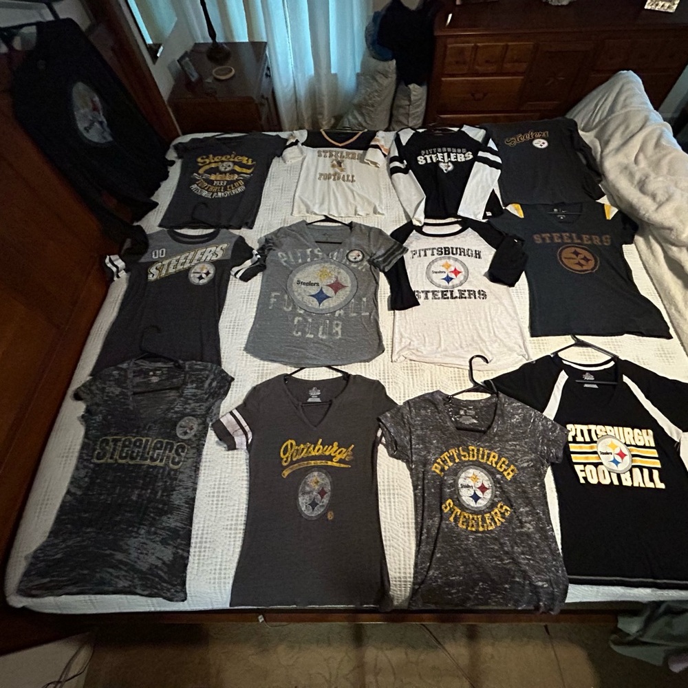 Pittsburgh Steelers shirts size small / medium